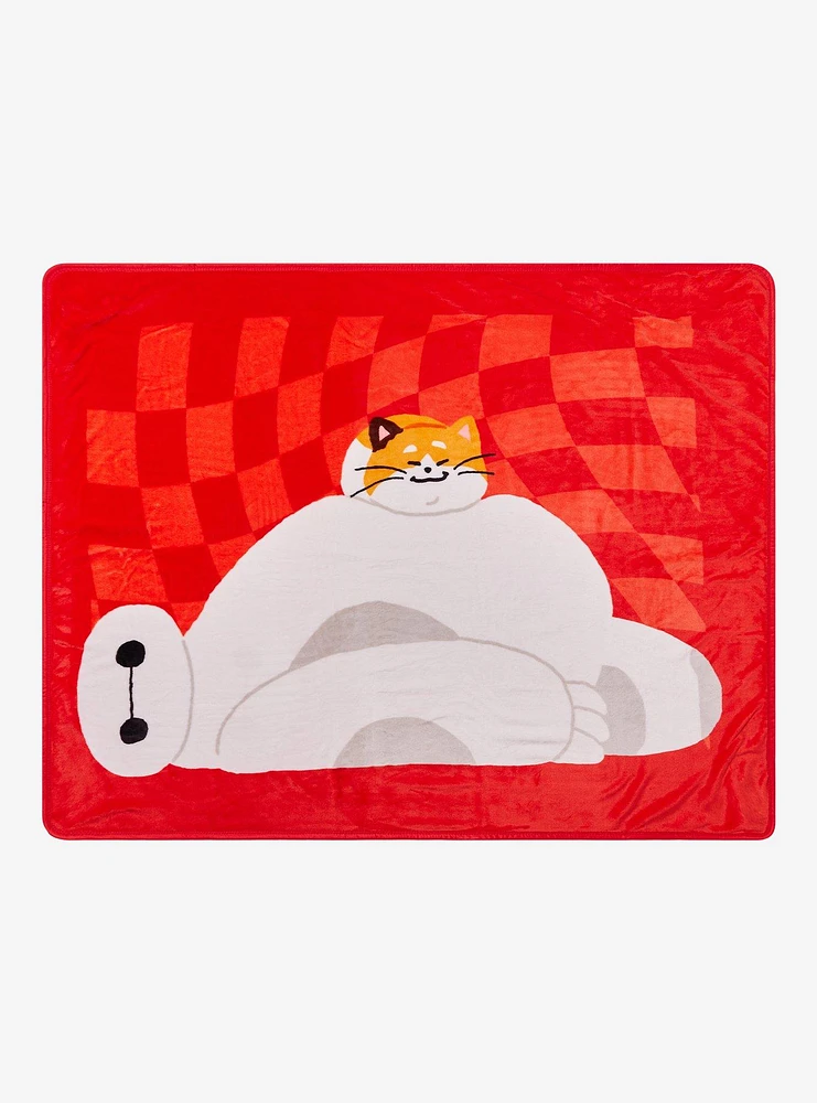 Disney Big Hero 6 Baymax & Mochi Throw Blanket