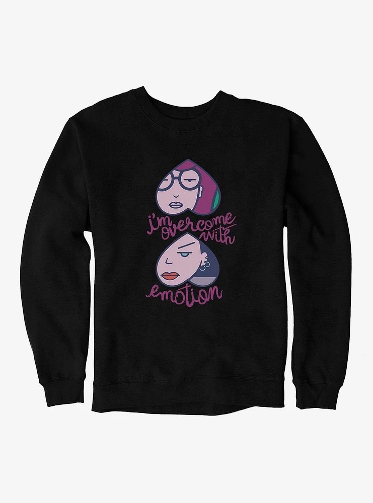 Daria Overcome with Emotion BFF Hearts Sweatshirt