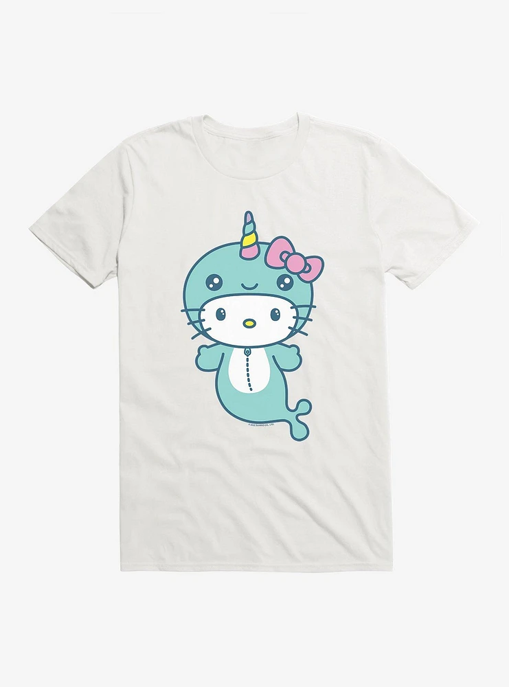 Hello Kitty Kawaii Vacation Narwhal Outfit T-Shirt