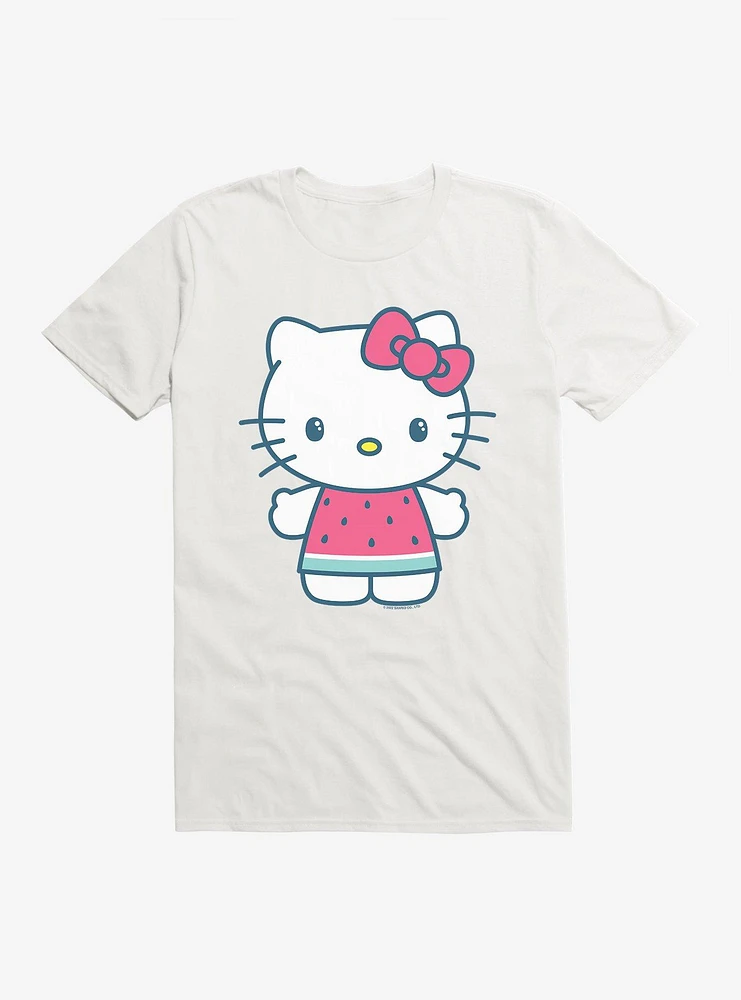 Hello Kitty Kawaii Vacation Watermelon Outfit T-Shirt