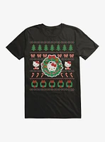 Hello Kitty Ugly Christmas Pattern T-Shirt