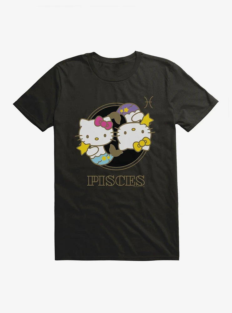 Hello Kitty Star Sign Pisces Stencil T-Shirt