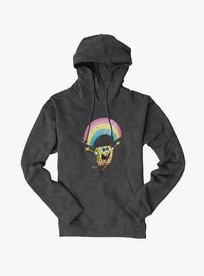 SpongeBob SquarePants Chasing Sparkle Rainbows Heather Oatmeal Hoodie