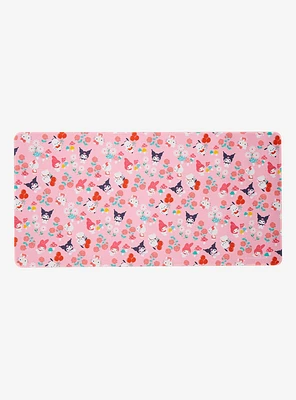 Sanrio Hello Kitty & Friends Retro Floral Allover Print Desk Mat