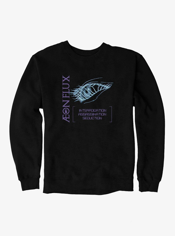 Aeon Flux Interrogation Assassination Seduction Sweatshirt