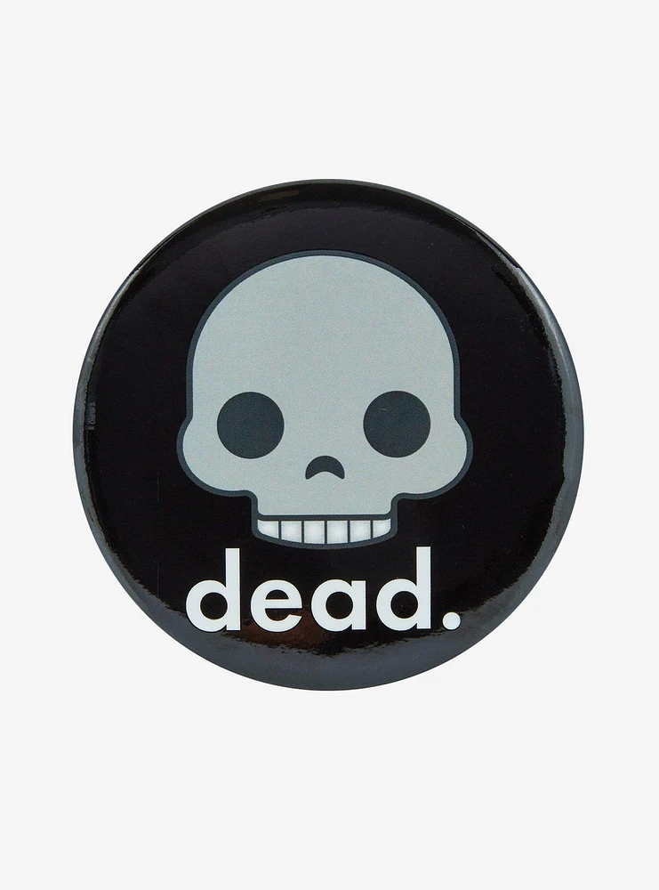 Dead Skull 3 Inch Button