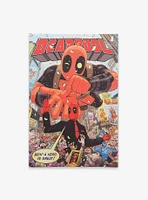 Marvel Deadpool Bein' a Hero Comic Book Canvas Wall Decor