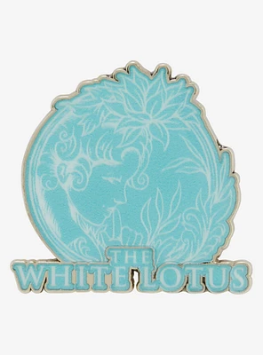 The White Lotus Blue Enamel Pin