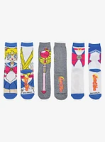 Sailor Moon 3 Pair Crew Sock Bundle