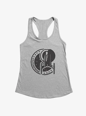 Star Trek Enterprise Black Logo Girls Tank