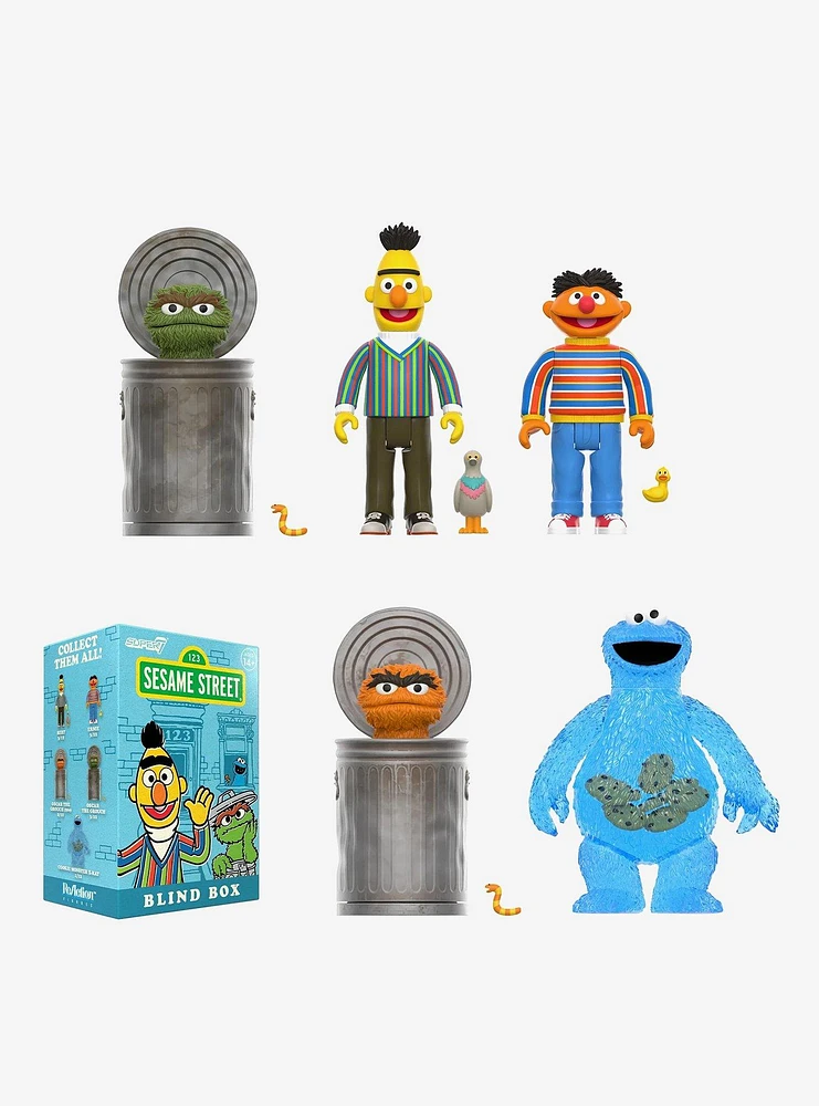 Super7 Sesame Street ReAction Wave 1 Blind Box Figure