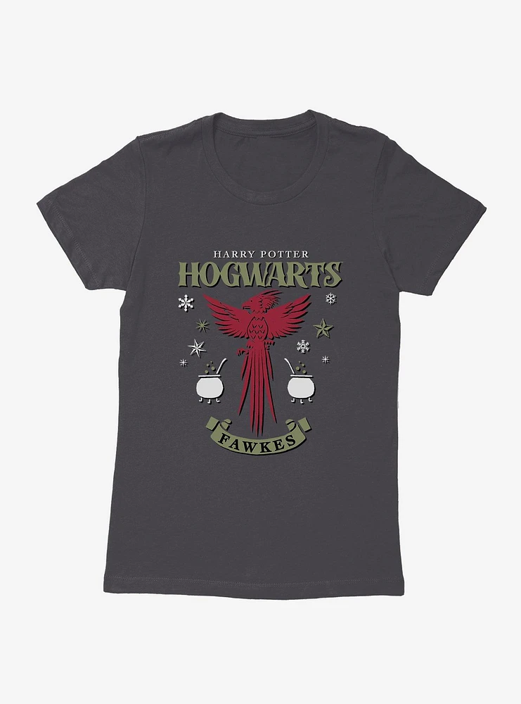 Harry Potter Fawkes Holiday Womens T-Shirt