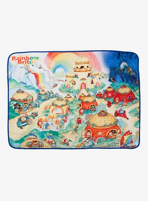 Rainbow Brite Rainbow Land Scenic Fleece Throw