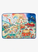 Rainbow Brite Rainbow Land Scenic Fleece Throw