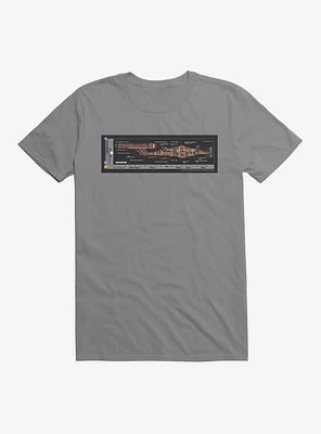 Star Trek Enterprise NX01 Side Blueprint T-Shirt