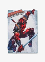 Marvel Deadpool Skyscraper Action Metallic Metal Sign