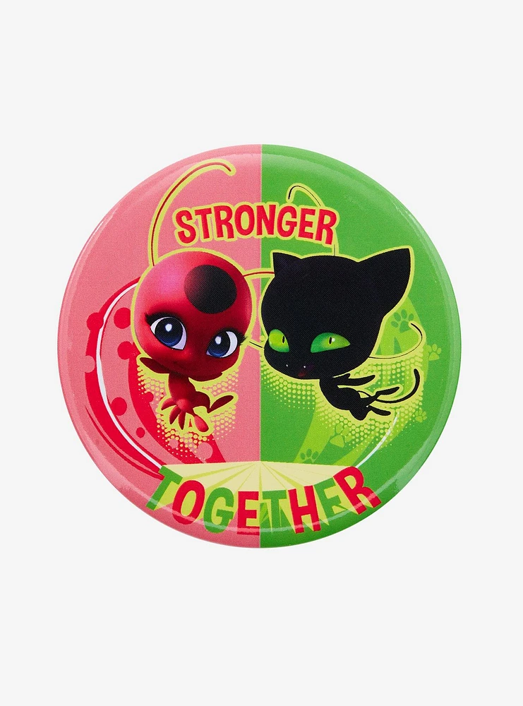 Miraculous Ladybug Tikki & Plagg 3 Inch Button