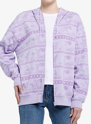 Disney Moana Purple Girls Hoodie