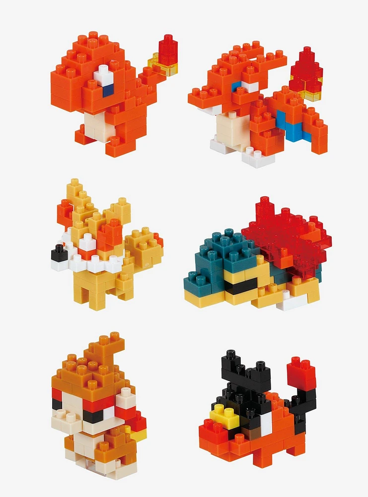 Nanoblock Pokémon Mininano Fire Type Pokémon Build Set