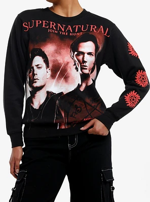 Supernatural Winchester Brothers Girls Sweatshirt