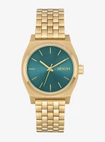 Nixon Medium Time Teller Gold/Turquoise Watch