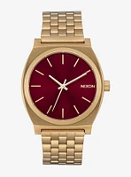 Nixon Time Teller Gold / Oxblood Sunray Watch