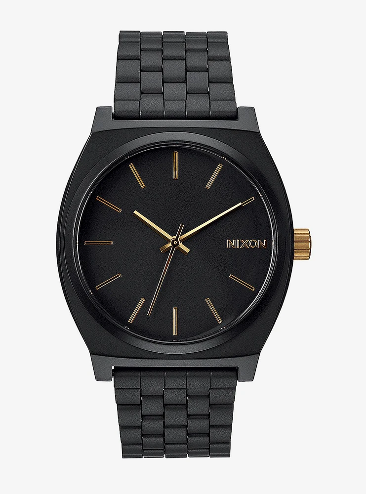 Nixon Time Teller Matte Black / Gold Watch