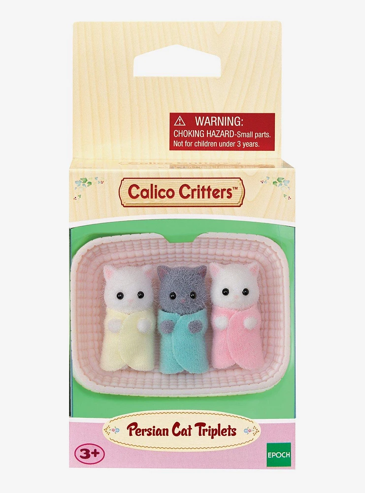 Calico Critters Persian Cat Triplets Figure Set