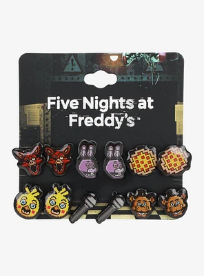 Five Nights at Freddy's Pixel Characters Earring Set