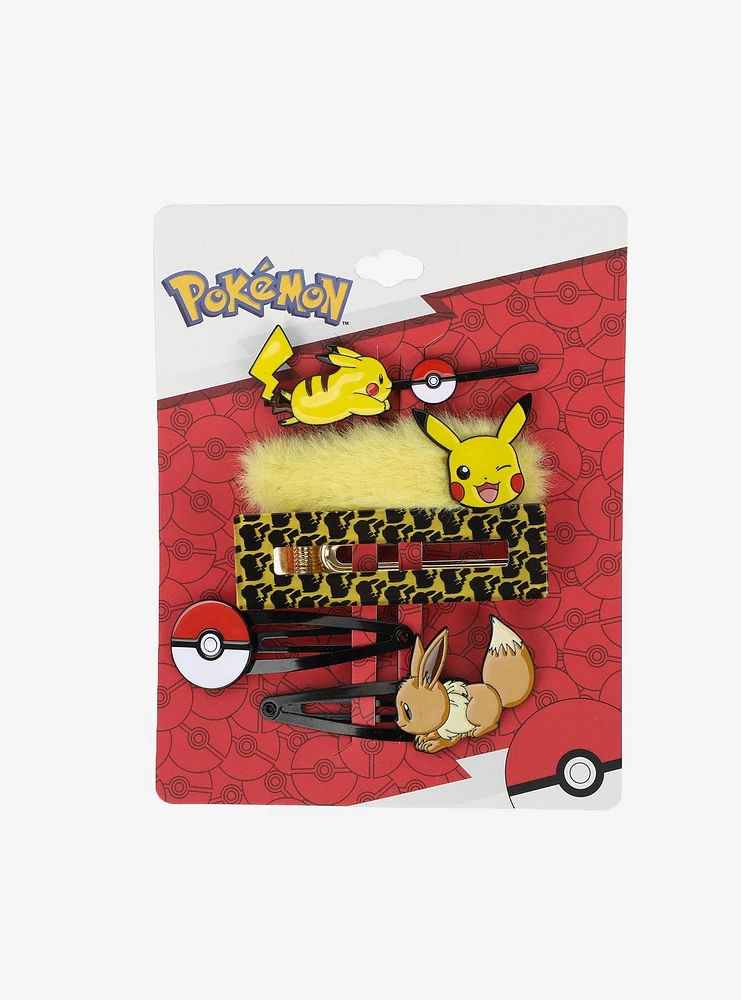 Pokémon Pikachu and Eevee Hair Clip Set