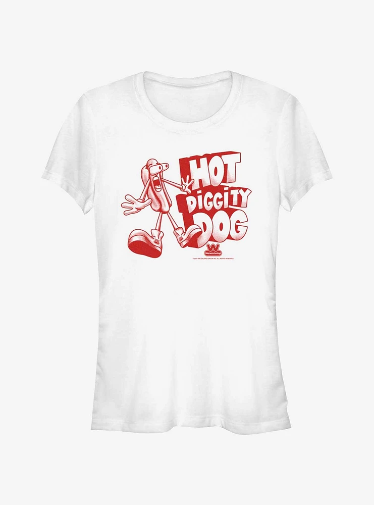 Wienerschnitzel Hot Diggity Dog Girls T-Shirt