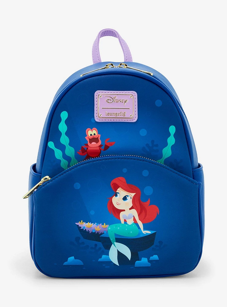 Loungefly Disney The Little Mermaid Ariel & Sebastian Mini Backpack