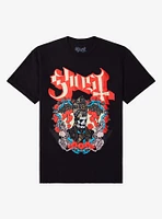 Ghost Hearts & Roses Puff Paint T-Shirt