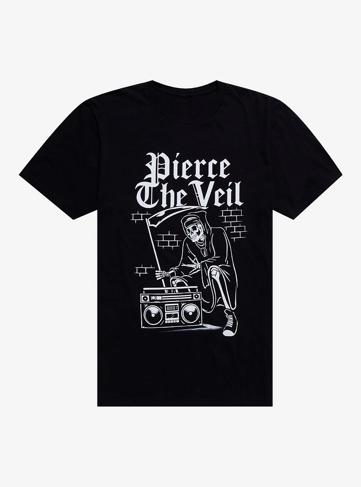 Pierce The Veil Grim Reaper Boom Box T-Shirt