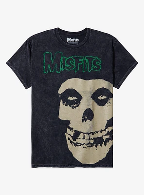 Misfits Fiend Skull Jumbo Graphic Mineral Wash T-Shirt