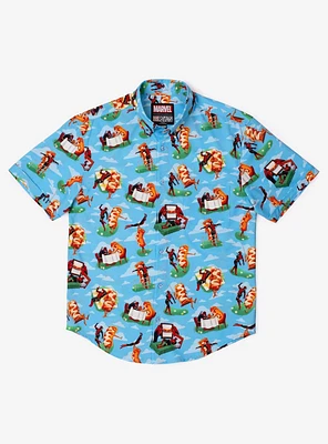 RSVLTS x Deadpool "Chimichanga Dreams" Button-Up Shirt