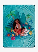 Disney Moana 2 Ocean Sisters Throw Blanket