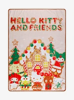 Hello Kitty And Friends Gingerbread House Throw Blanket