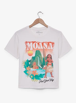 Disney Moana Island Portrait Women's Cropped T-Shirt