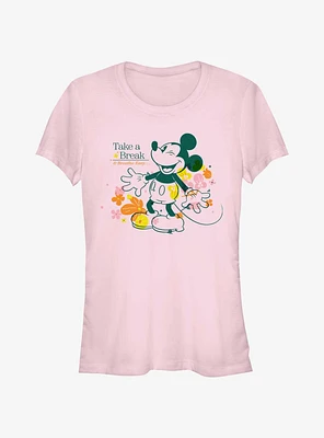 Disney Mickey Mouse Take A Break Girls T-Shirt