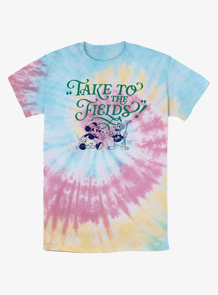 Disney Mickey Mouse Take To The Fields Tie-Dye T-Shirt