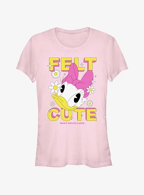 Disney Mickey Mouse Felt Cute Daisy Girls T-Shirt