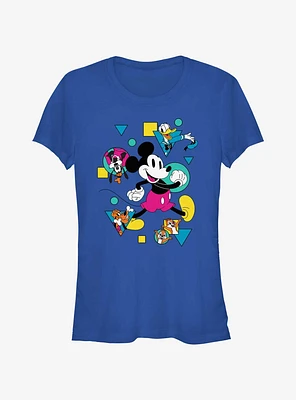 Disney Mickey Mouse And Friends Retro Girls T-Shirt