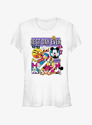 Disney Mickey Mouse Best Day Comic Girls T-Shirt