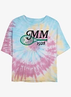 Disney Mickey Mouse MM 1928 Girls Tie-Dye Crop T-Shirt