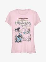 Disney Silly Symphonies Three Little Pigs Poster Girls T-Shirt