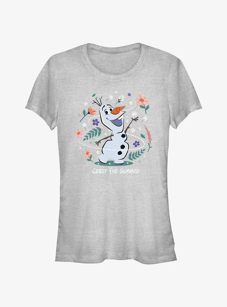 Disney Frozen Crazy For Summer Olaf Girls T-Shirt