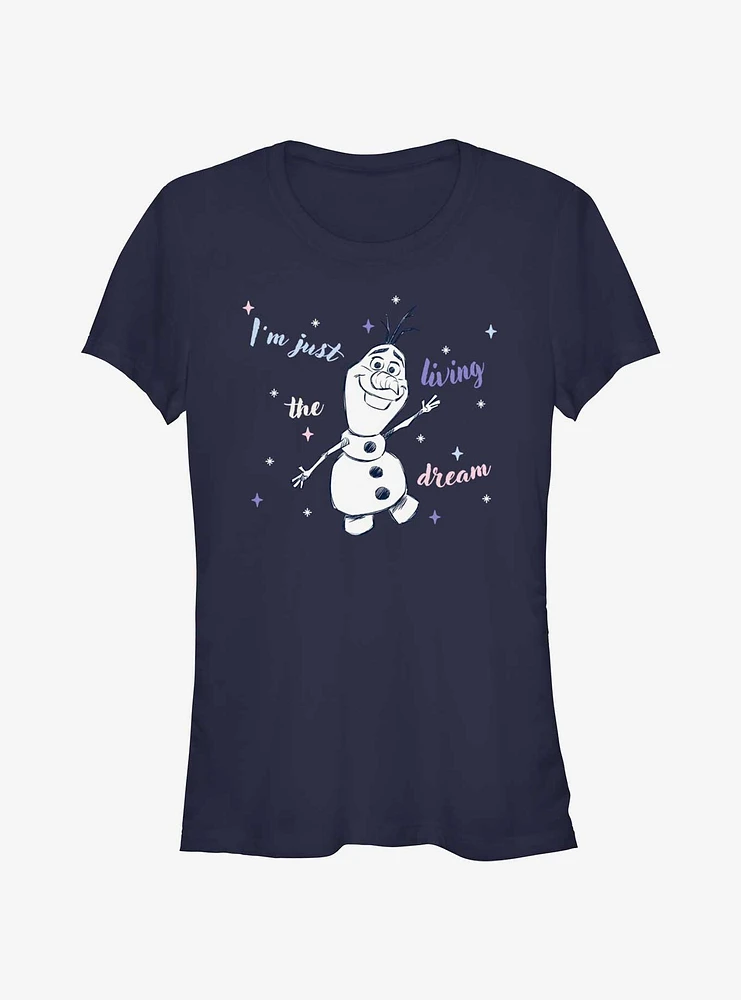 Disney Frozen 2 I'm Living The Dream Olaf Girls T-Shirt