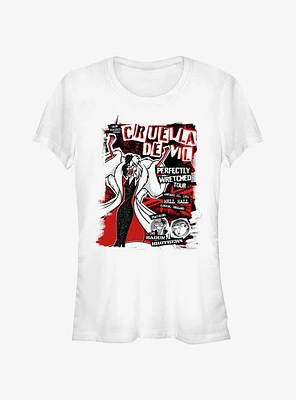 Disney Villains Perfectly Wretched Tour Cruella De Vil Girls T-Shirt