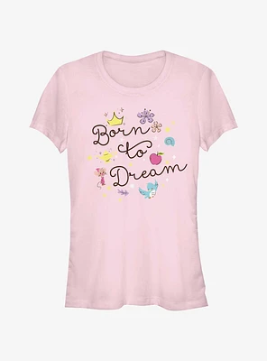 Disney Princesses Born To Dream Girls T-Shirt